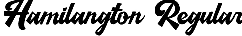 Hamilangton Regular font - Hamilangton.ttf