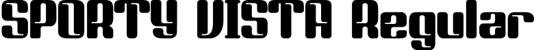 SPORTY VISTA Regular font - SPORTY VISTA.otf