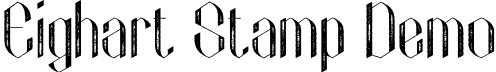 Eighart Stamp Demo font - EighartStamp-Regular_demo.otf