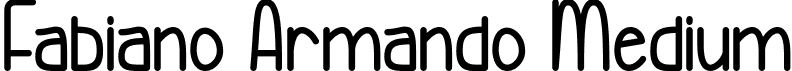 Fabiano Armando Medium font - Fabiano Armando Medium -Demo.ttf