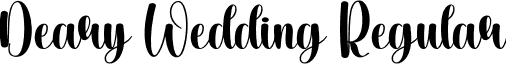 Deary Wedding Regular font - Deary-Wedding.otf