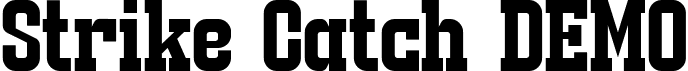 Strike Catch DEMO font - StrikeCatch (DEMO).ttf