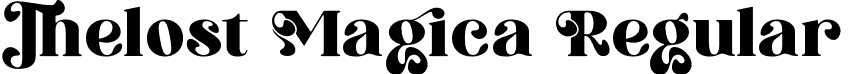 Thelost Magica Regular font - thelost-magica.otf