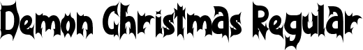 Demon Christmas Regular font - Demon-Christmas-TTF-Demo.ttf