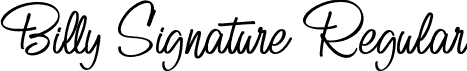 Billy Signature Regular font - BillySignature-gx5eE.otf