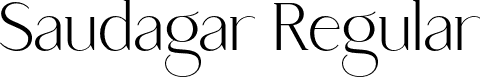 Saudagar Regular font - saudagar.otf