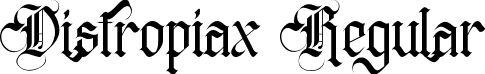 Distropiax Regular font - Distropiax.ttf