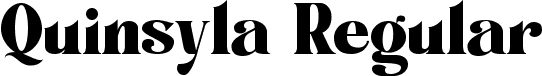 Quinsyla Regular font - Quina Demo.ttf