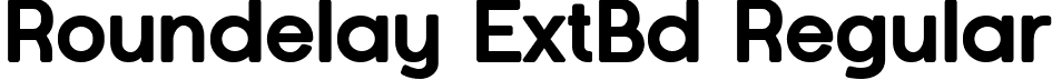 Roundelay ExtBd Regular font - Roundelay-ExtraBold.ttf