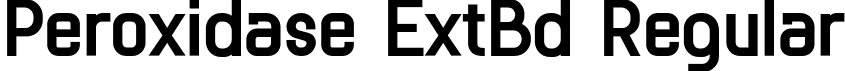 Peroxidase ExtBd Regular font - Peroxidase-ExtraBold.otf