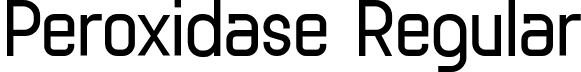 Peroxidase Regular font - Peroxidase-Regular.otf