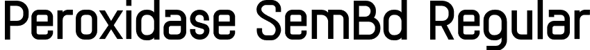 Peroxidase SemBd Regular font - Peroxidase-SemiBold.otf