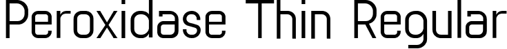 Peroxidase Thin Regular font - Peroxidase-Thin.ttf