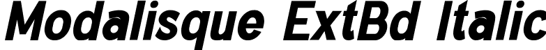 Modalisque ExtBd Italic font - Modalisque-ExtraBoldItalic.ttf