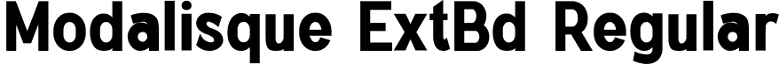 Modalisque ExtBd Regular font - Modalisque-ExtraBold.ttf