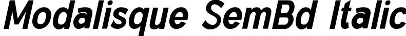 Modalisque SemBd Italic font - Modalisque-SemiBoldItalic.otf