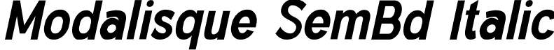 Modalisque SemBd Italic font - Modalisque-SemiBoldItalic.ttf