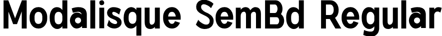 Modalisque SemBd Regular font - Modalisque-SemiBold.otf