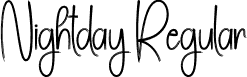 Nightday Regular font - Nightday.otf