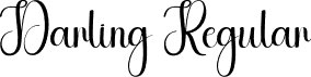 Darling Regular font - Darling.otf