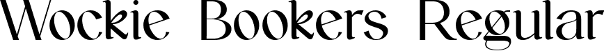 Wockie Bookers Regular font - WockieBookers.ttf