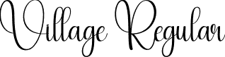 Village Regular font - Village.otf