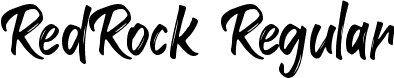 RedRock Regular font - RedRock (free for personal use).ttf