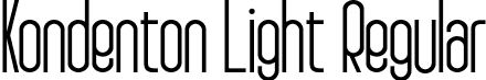 Kondenton Light Regular font - kondenton-light.otf