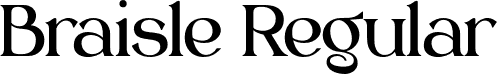 Braisle Regular font - Braisle.otf