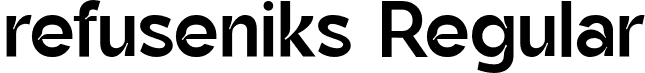 refuseniks Regular font - refuseniks-Regular.otf