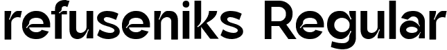 refuseniks Regular font - refuseniks-Regular.ttf