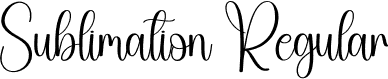 Sublimation Regular font - Sublimation.otf