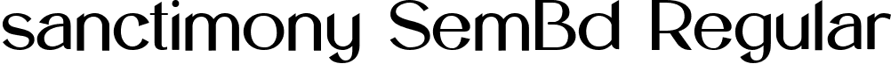 sanctimony SemBd Regular font - sanctimony-SemiBold.ttf