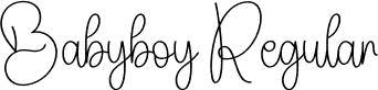 Babyboy Regular font - Babyboy.otf