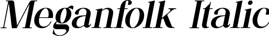 Meganfolk Italic font - Meganfolk-Italic.otf