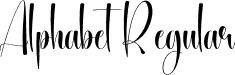 Alphabet Regular font - Alphabet.otf