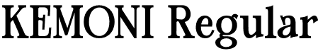 KEMONI Regular font - KEMONI.otf