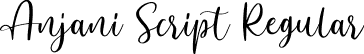 Anjani Script Regular font - Anjani DEMO.ttf