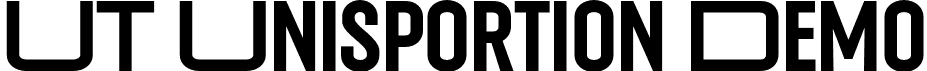 UT Unisportion Demo font - utunisportiondemoregular-e9vgx.otf