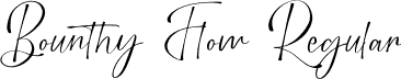 Bounthy Flow Regular font - Bounthy-Flow-Demo.otf