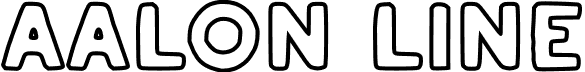 Aalon Line font - aalon-line.otf