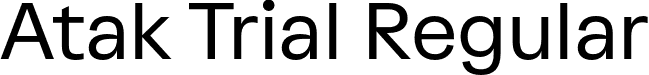 Atak Trial Regular font - AtakTrial-Regular.otf