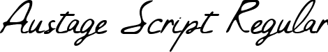 Austage Script Regular font - Austage Script.ttf