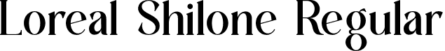 Loreal Shilone Regular font - Loreal Shilone Serif.otf