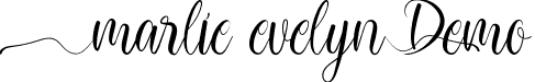 Marlie Evelyn Demo font - MarlieEvelynDemoRegular.ttf