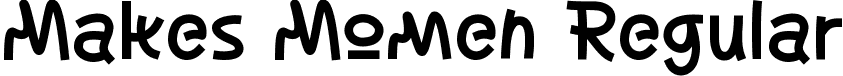 Makes Momen Regular font - MakesMomen.ttf