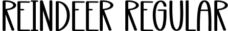 Reindeer Regular font - Reindeer.otf