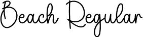 Beach Regular font - Beach.otf