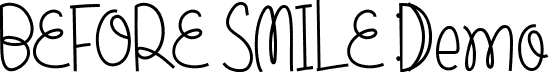 Before Smile Demo font - BeforeSmileDemoRegular.ttf