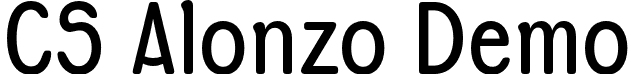 CS Alonzo Demo font - CSAlonzo-Regular_demo.otf